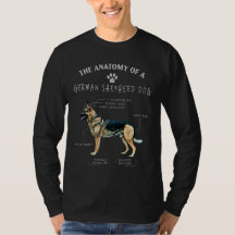 Deutscher Schäferhund Hund ANATOMY- Geschenk Vater