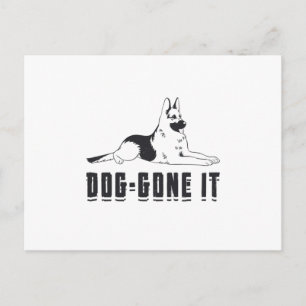 Deutscher Schäferhund Hund-Gone Es Hunde Tier Vint Postkarte