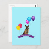 Deutscher Schäferhund Hund Happy Birthday Postkarte (Vorne/Hinten)