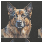 Deutscher Schäferhund Hund Haustier Tier Stoff (Nahaufnahme)