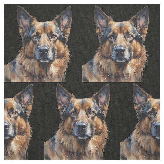 Deutscher Schäferhund Hund Haustier Tier Stoff (Muster)