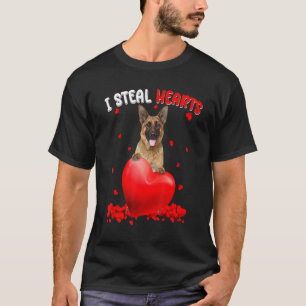 Deutscher Schäferhund Hund I Stechen Herz Niedlich T-Shirt