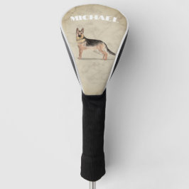 Deutscher Schäferhund Hund Lover Cream Personal Golf Headcover