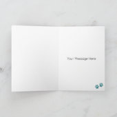 Deutscher Schäferhund Hund Personalisiert Happy Ge Karte (Innenseite)