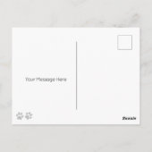 Deutscher Schäferhund Hund Personalisiert Happy Ge Postkarte (Rückseite)