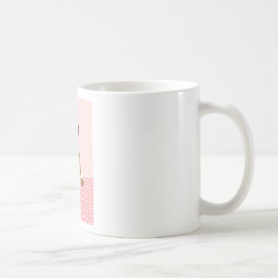 Deutscher Schäferhund Hund Pink Polka Dots Kaffeetasse