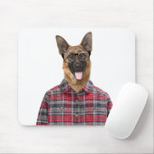 Deutscher Schäferhund-Hunde Humor Mousepad (Mit Mouse)
