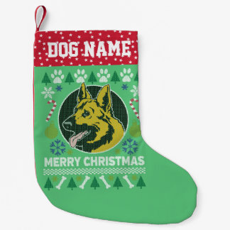 Deutscher Schäferhund Hunde Zucht Ugly Weihnachtss Kleiner Weihnachtsstrumpf