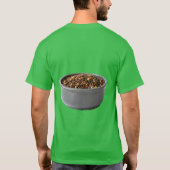 Deutscher Schäferhund & Hundefutter Doppelseitiges T-Shirt (Rückseite)