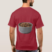 Deutscher Schäferhund & Hundefutter Doppelseitiges T-Shirt (Rückseite)