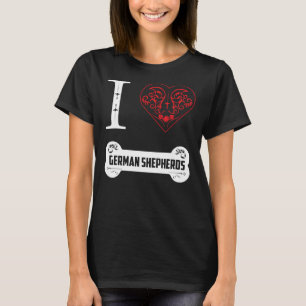 Deutscher Schäferhund I Herbst Bone Orna T-Shirt