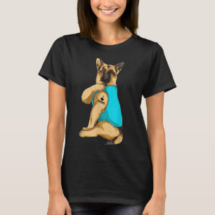 Deutscher Schäferhund I Liebe Mama Tattoo Apparel T-Shirt