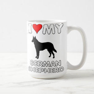 Deutscher Schäferhund Ich Liebe Mein Herz Tasse