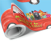 Deutscher Schäferhund im Weihnachtsversand Geschenkpapier (Rolleneckpunkt)