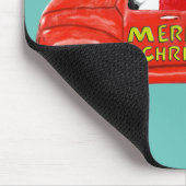 Deutscher Schäferhund im Weihnachtsversand Mousepad (Ecke)