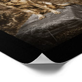 Deutscher Schäferhund in Gasmaske Poster (Ecke)