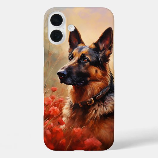 Deutscher Schäferhund in Pappi Case-Mate iPhone Hülle (Rückseite)