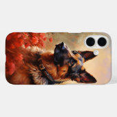 Deutscher Schäferhund in Pappi Case-Mate iPhone Hülle (Rückseite (Horizontal))