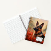 Deutscher Schäferhund in Pappi Notizblock (Innenseite)