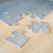 Deutscher Schäferhund in Sledge Snow Weihnachten Puzzle (Seite)