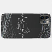 Deutscher Schäferhund ist Cooler Herzschlag Case-Mate iPhone Hülle (Rückseite (Horizontal))