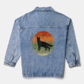 Deutscher Schäferhund Jeansjacke (Rückseite)