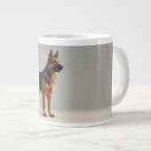 Deutscher Schäferhund Jumbo-Tasse (Vorderseite Rechts)