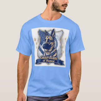Deutscher Schäferhund K9 Wächter der Ehre Polizeih T-Shirt