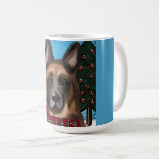 Deutscher Schäferhund Kaffeetasse (VorderseiteRechts)