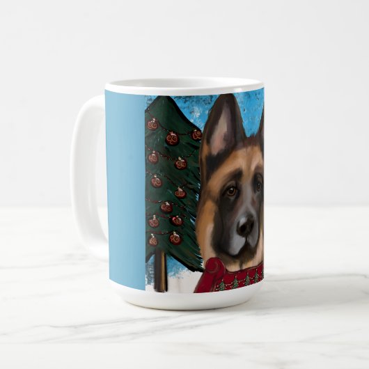 Deutscher Schäferhund Kaffeetasse (Vorderseite Links)