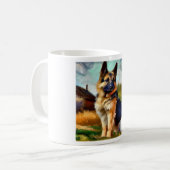 Deutscher Schäferhund Kaffeetasse (Vorderseite Links)
