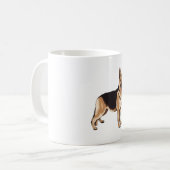 Deutscher Schäferhund Kaffeetasse (Vorderseite Links)