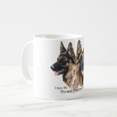 Deutscher Schäferhund Kaffeetasse (Vorderseite Links)