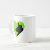 Deutscher Schäferhund Kaffeetasse (Vorderseite Links)