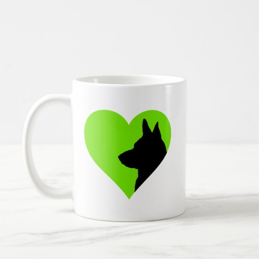 Deutscher Schäferhund Kaffeetasse (Links)