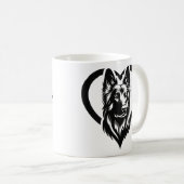 Deutscher Schäferhund Kaffeetasse (VorderseiteRechts)