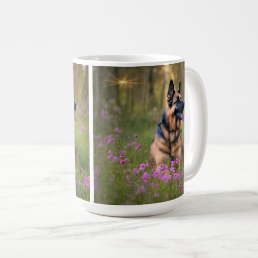 Deutscher Schäferhund Kaffeetasse (VorderseiteRechts)