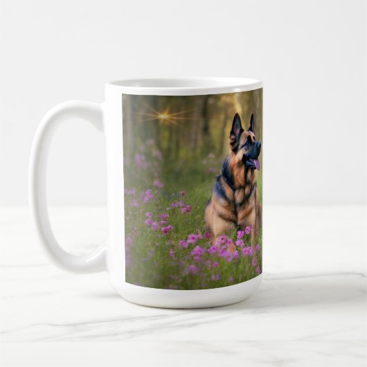 Deutscher Schäferhund Kaffeetasse (Links)