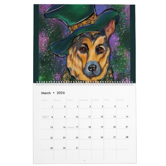 Deutscher Schäferhund Kalender (Mär 2026)
