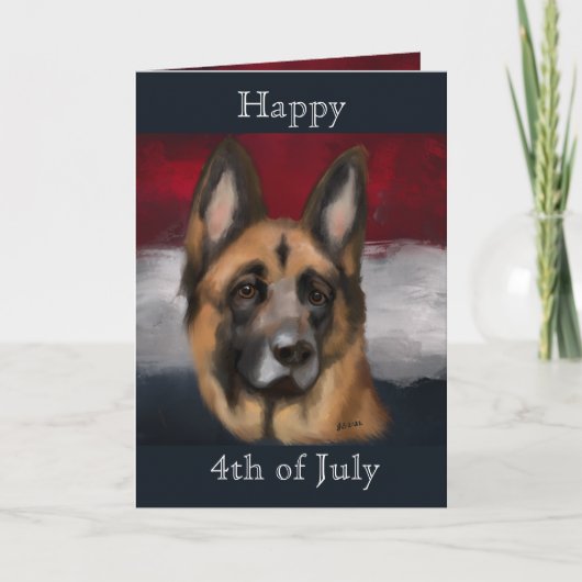 Deutscher Schäferhund Karte (Vorderseite)