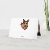 Deutscher Schäferhund Karte (Rückseite)