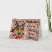 Deutscher Schäferhund Karte (Vorderseite)