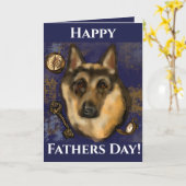 Deutscher Schäferhund Karte (Gelbe Blume)