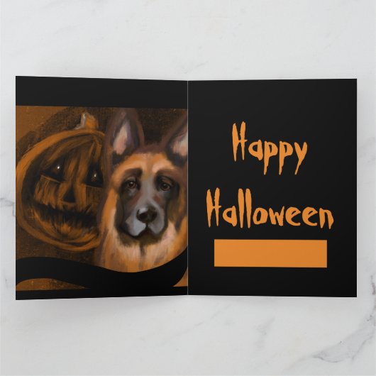 Deutscher Schäferhund Karte (Innenseite)