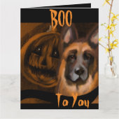 Deutscher Schäferhund Karte (Gelbe Blume)