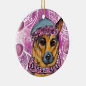 Deutscher Schäferhund Keramik Ornament (Rechts)