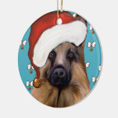 Deutscher Schäferhund Keramik Ornament (Links)
