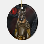 Deutscher Schäferhund Keramik Ornament (Links)