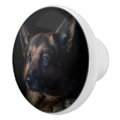 Deutscher Schäferhund Keramikknauf (Rechts)