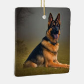 Deutscher Schäferhund Keramikornament (Rechts)